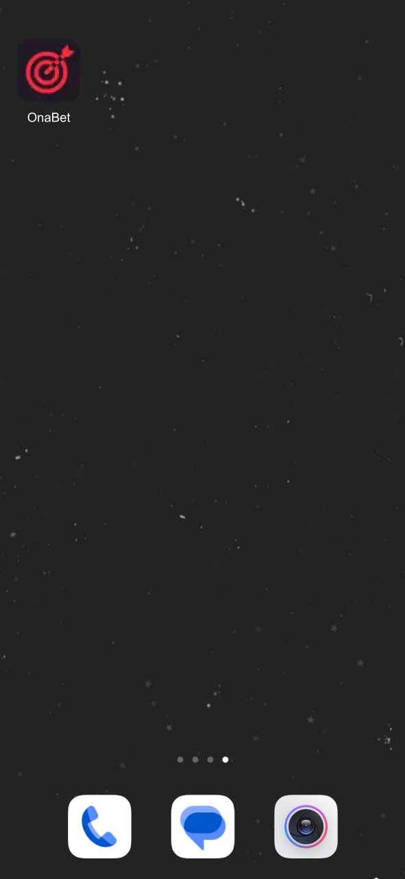 Encontre o ícone do OnaBet na tela inicial do seu Android.